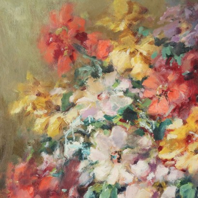 Painting by Ivan Karpoff,Vase with flowers,Ivan Karpoff,Ivan Karpoff,Ivan Karpoff