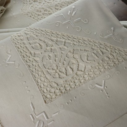 Double Bed with 4 Pillow Cases in Linen, Double Bed Sheet with 4 Pillow Cases in