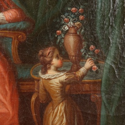 Dipinto Scena di interno con Figure