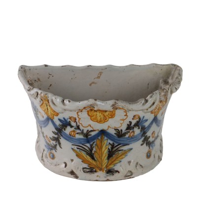 Fioriera in Maiolica Manifattura di Cerreto