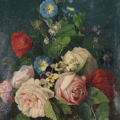 Dipinto di Tito Chelazzi,Fiori,Tito Chelazzi,Dipinto di Tito Chelazzi,Tito Chelazzi,Tito Chelazzi