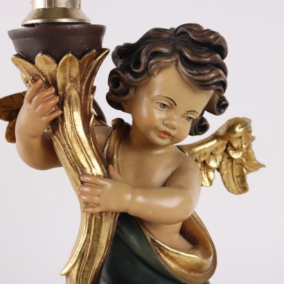 Portavelas Putto en Madera Fabricación Val