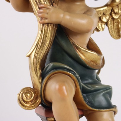 Portavelas Putto en Madera Fabricación Val