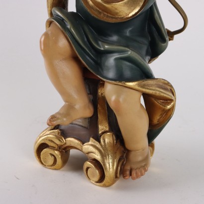 Portavelas Putto en Madera Fabricación Val