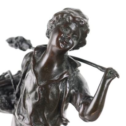 Junger Bauer in Bronze