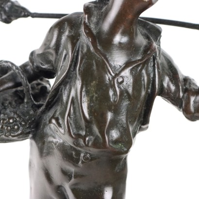 Junger Bauer in Bronze