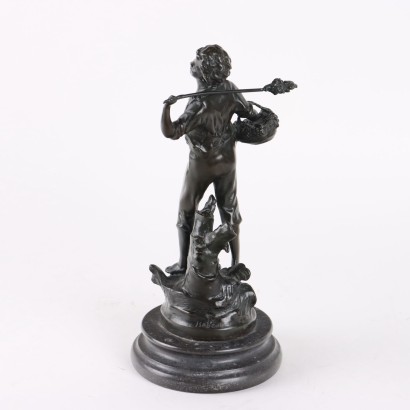 Junger Bauer in Bronze