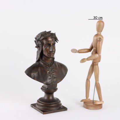 Escultura de bronce de Dante