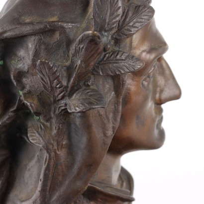 Escultura de bronce de Dante
