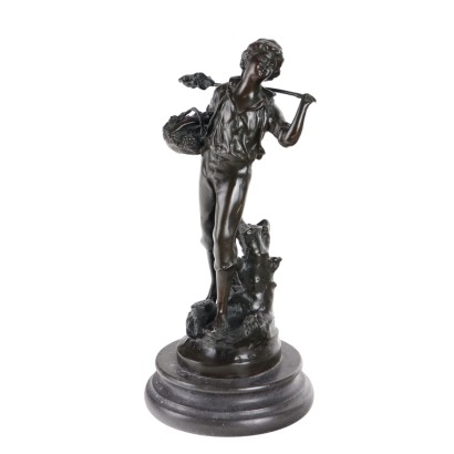 Antike Skulptur Bronze Bauern Europa des XX Jhs
