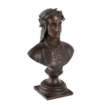 Escultura de bronce de Dante