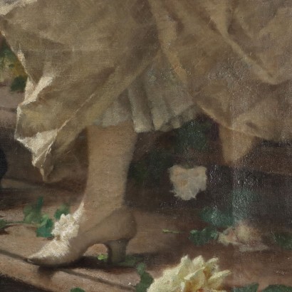 Dipinto Ermocrate Bucchi,Dipinto di Ermocrate Bucchi,Scalinata con fiori,Ermocrate Bucchi,Ermocrate Bucchi,Ermocrate Bucchi,Ermocrate Bucchi