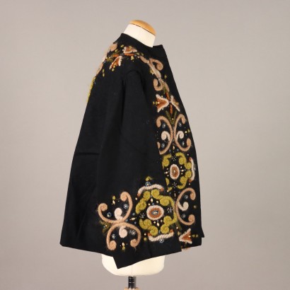Chaqueta Vintage en Tela Bordada