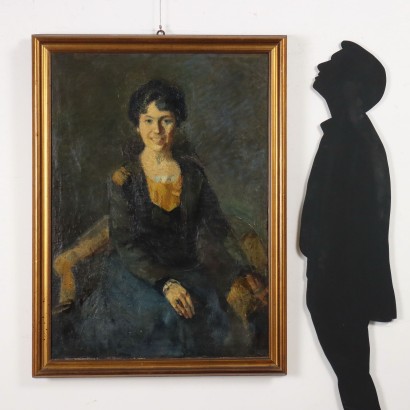 Gemaltes Frauenporträt