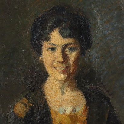 Gemaltes Frauenporträt
