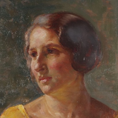 Gemälde von Mario Acerbi, Frauenporträt, Mario Acerbi, Mario Acerbi, Mario Acerbi