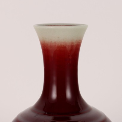 Jarrón balaustre de porcelana