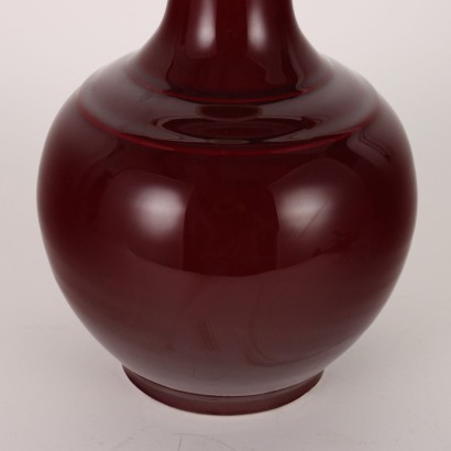 Jarrón balaustre de porcelana
