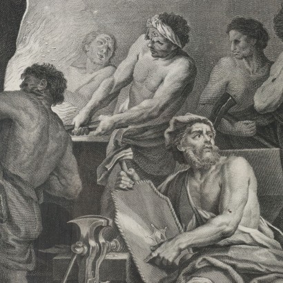 Groupe de quatre gravures de Cristofo,Les Quatre Éléments,Cristoforo Dall,Cristoforo Dall,Cristoforo Dall