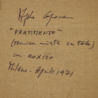 Gemälde von Angelo Cagnone, Fragment, Angelo Cagnone, Angelo Cagnone, Angelo Cagnone