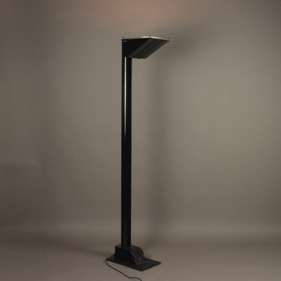 Vintage Stehlampe Emailliertes Aluminium der 80er Jahre