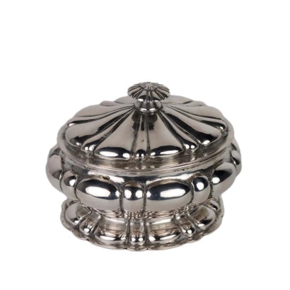 Antiker Schachtel mit Deckel Silber Italien Erste Mitte des XX Jhs