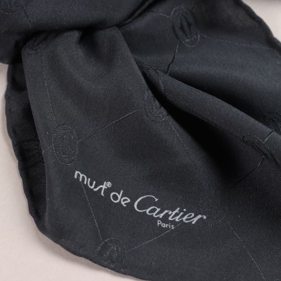 Kleidung - Vintage - I Herbst/Winter, Must de Cartier Vintage Schwarzer Schal