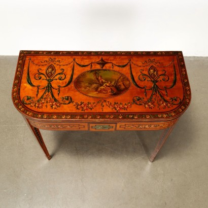 Pair of Game Tables,Pair of Painted Game Tables
