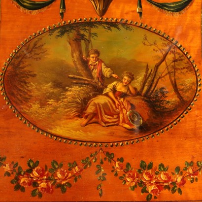 Pair of Game Tables,Pair of Painted Game Tables