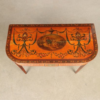 Pair of Game Tables,Pair of Painted Game Tables