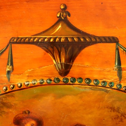 Pair of Game Tables,Pair of Painted Game Tables