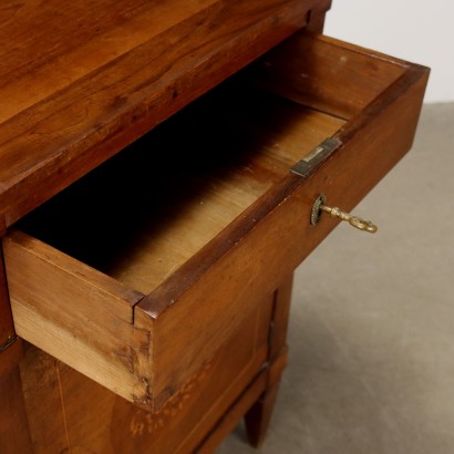 Comodino,Comodino Neoclassico Intarsiato