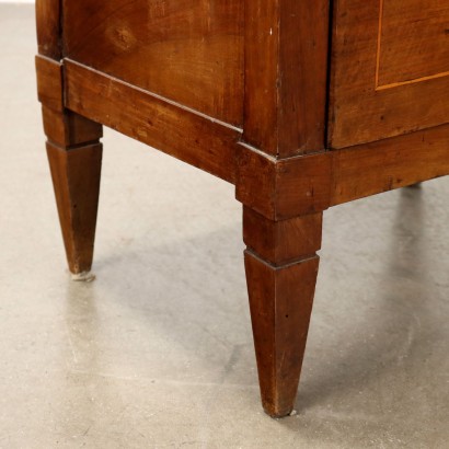 Comodino,Comodino Neoclassico Intarsiato