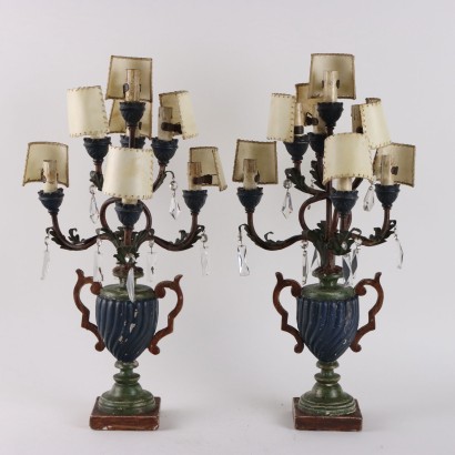 Coppia lampadari da tavolo