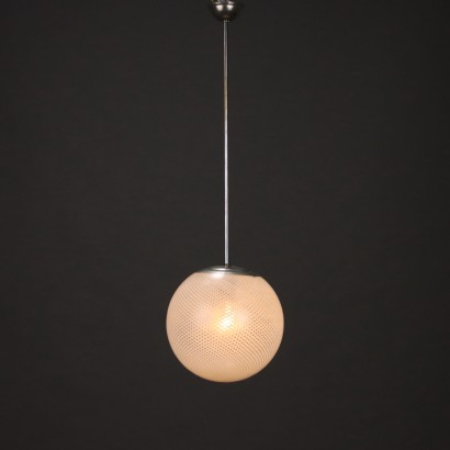 Vintage Deckenlampe Glas Italien der 60er Jahre