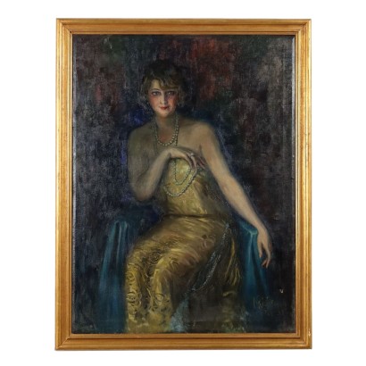 Pintura Retrato femenino 1924