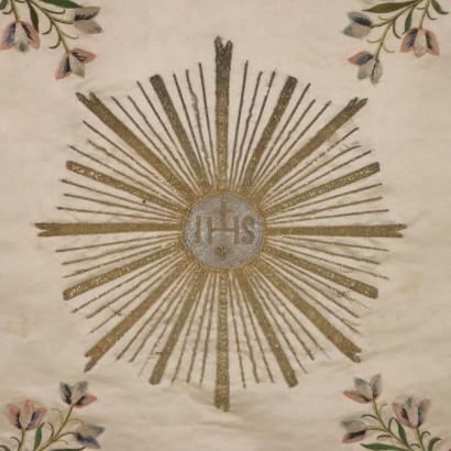 Tissu brodé de voile de calice, tissu brodé de voile de calice, tissu brodé de voile de calice