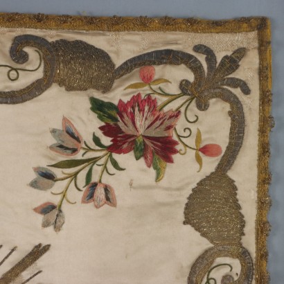 Tissu brodé de voile de calice, tissu brodé de voile de calice, tissu brodé de voile de calice