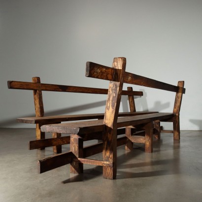 Par de bancos,Par de bancos de castaño