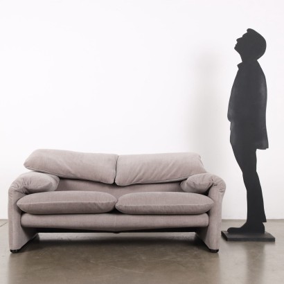 Sofa 'Maralunga' von Vico Magistretti,Vico Magistretti,Vico Magistretti,Vico Magistretti,Vico Magistretti,Vico Magistretti,Vico Magistretti,Vico Magistretti