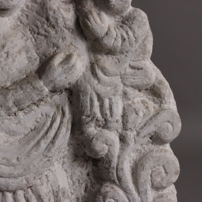 Placca Madonna con Bambino in Pietra