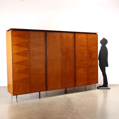 Six-Door Wardrobe Cabinet 50s-60s,Six-Door Wardrobe Cabinet 50s-60s,Six-Door Wardrobe Cabinet 50s-60s