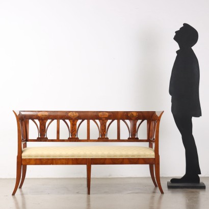 canapé,Canapé Empire,Canapé Empire en noyer