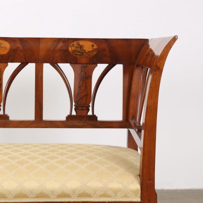 canapé,Canapé Empire,Canapé Empire en noyer