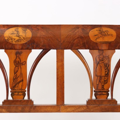 canapé,Canapé Empire,Canapé Empire en noyer