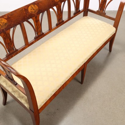 canapé,Canapé Empire,Canapé Empire en noyer