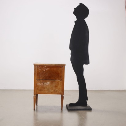 Comodino,Comodino Neoclassico,Comodino Neoclassico in Noce