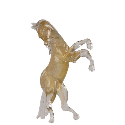 Cheval Vintage Verre de Murano Italie Années 1970-1980