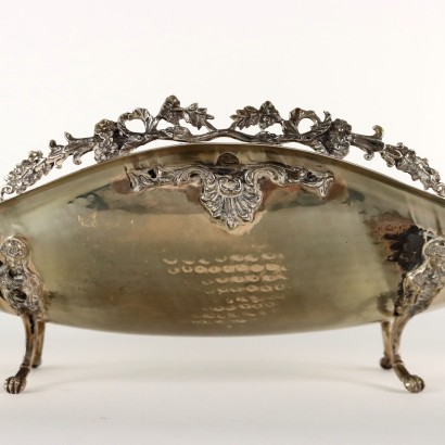 Centrotavola in Argento Greggio Rino Pad