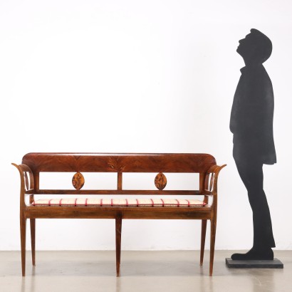 divano,Divanetto Impero in Noce